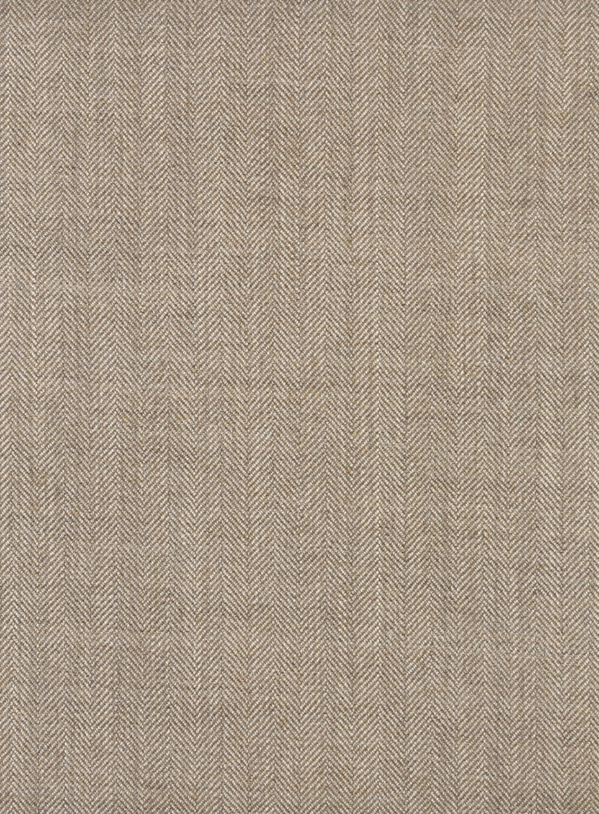 Hardy Minnis Dark Beige Herringbone Wool Jacket - Image 5