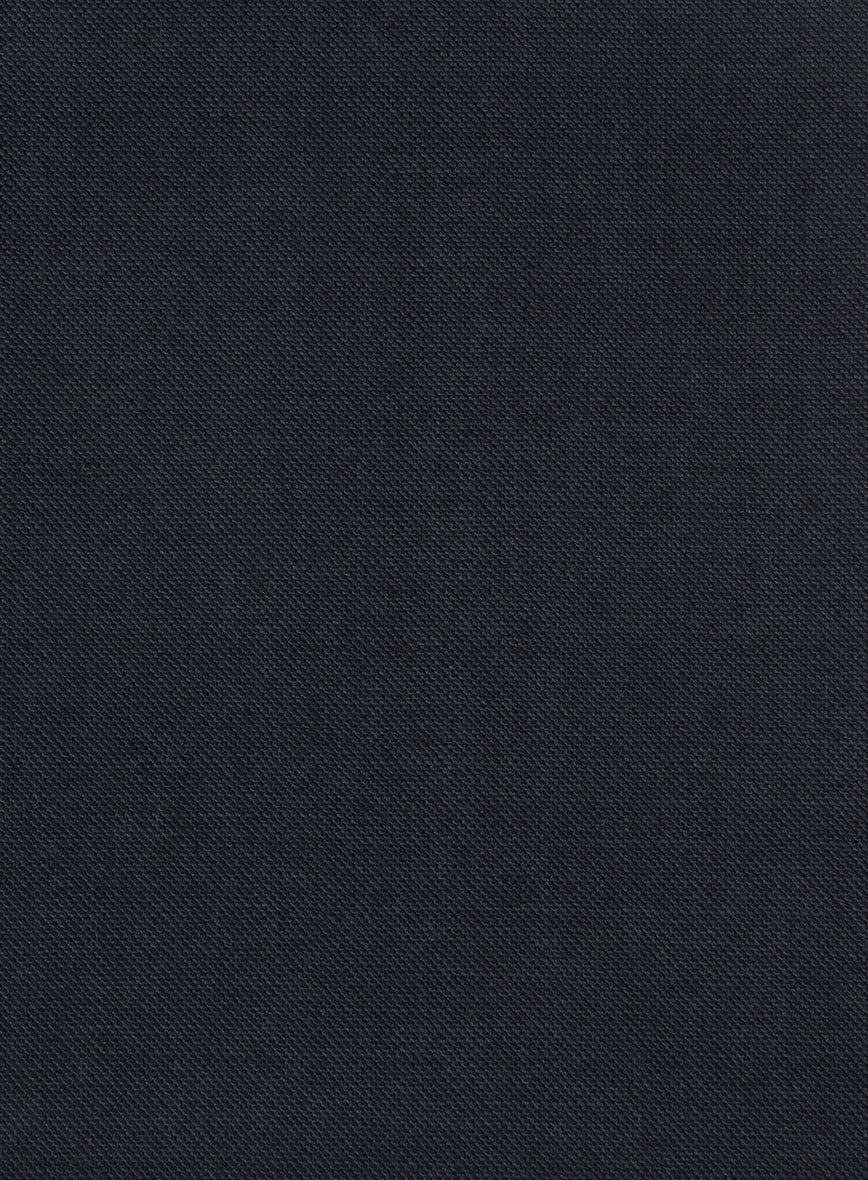 Hardy Minnis Dark Blue Sharkskin Wool Suit - Image 8