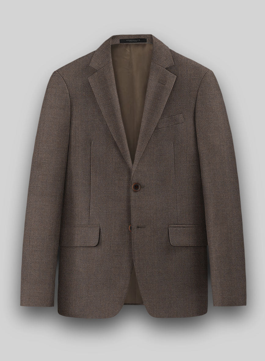 Hardy Minnis Dark Brown Twill Wool Suit - Image 5