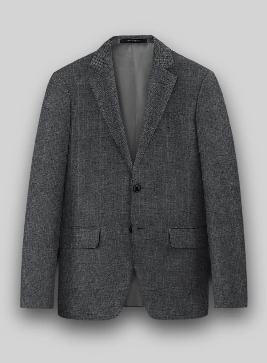 Hardy Minnis Dark Gray Glen Wool Jacket