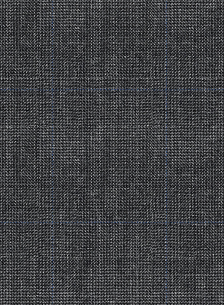 Hardy Minnis Dark Gray Glen Wool Jacket - Image 4