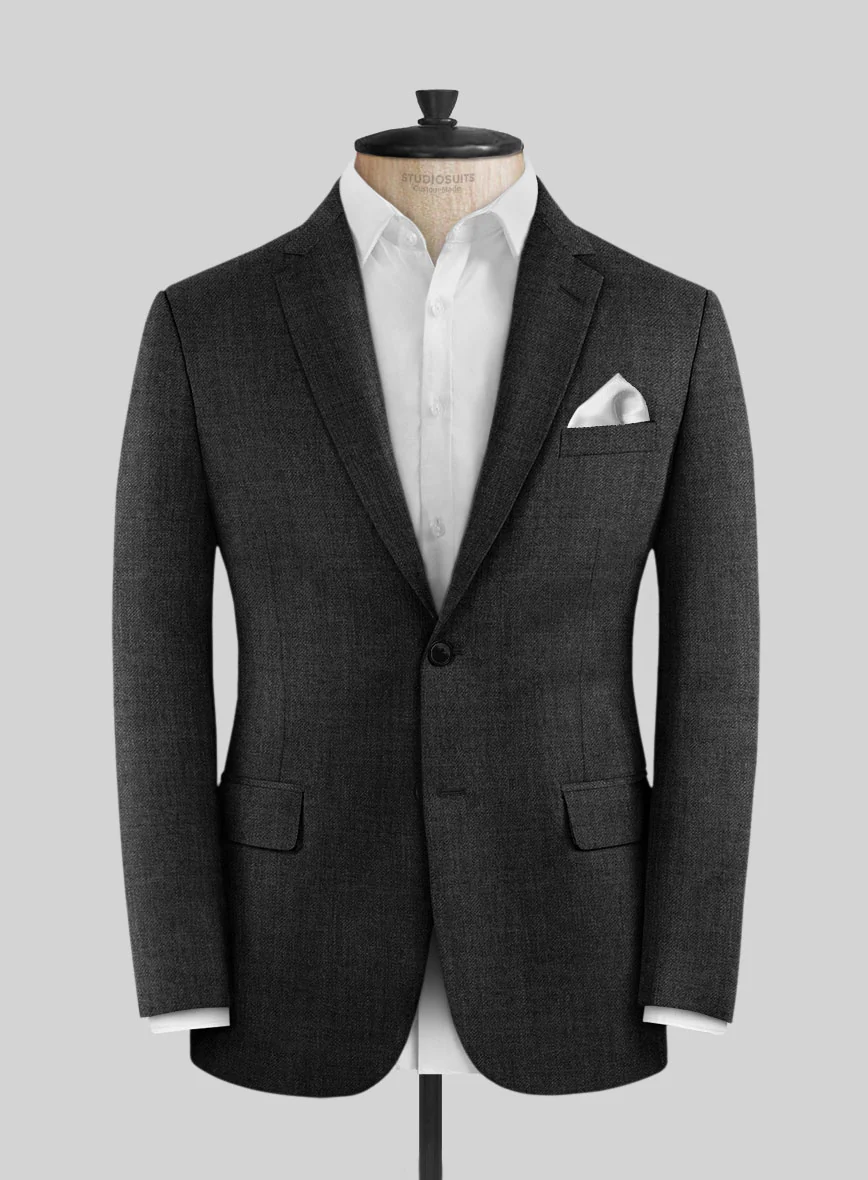 Hardy Minnis Dark Gray Twill Wool Suit - Image 3