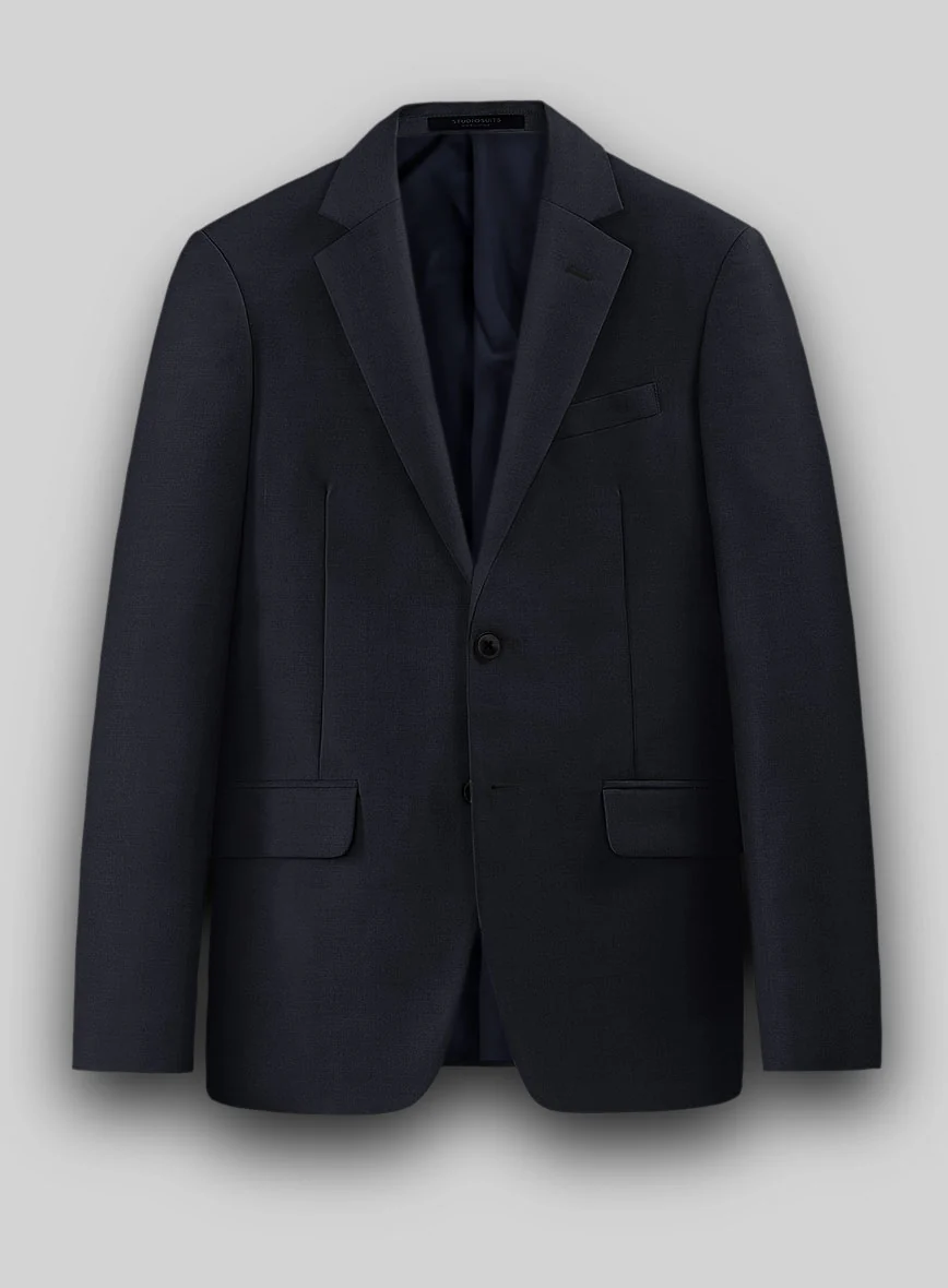 Hardy Minnis Deep Blue Twill Wool Jacket