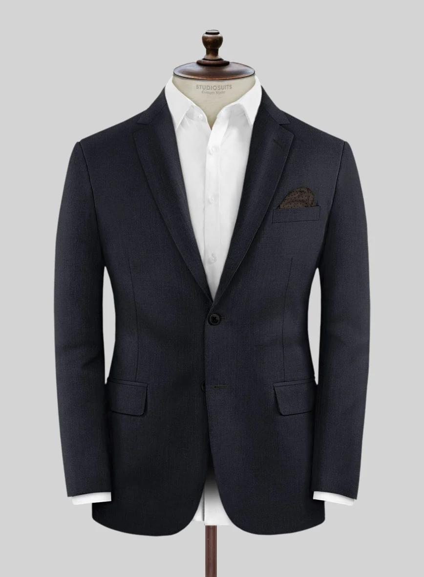 Hardy Minnis Deep Blue Twill Wool Jacket - Image 3