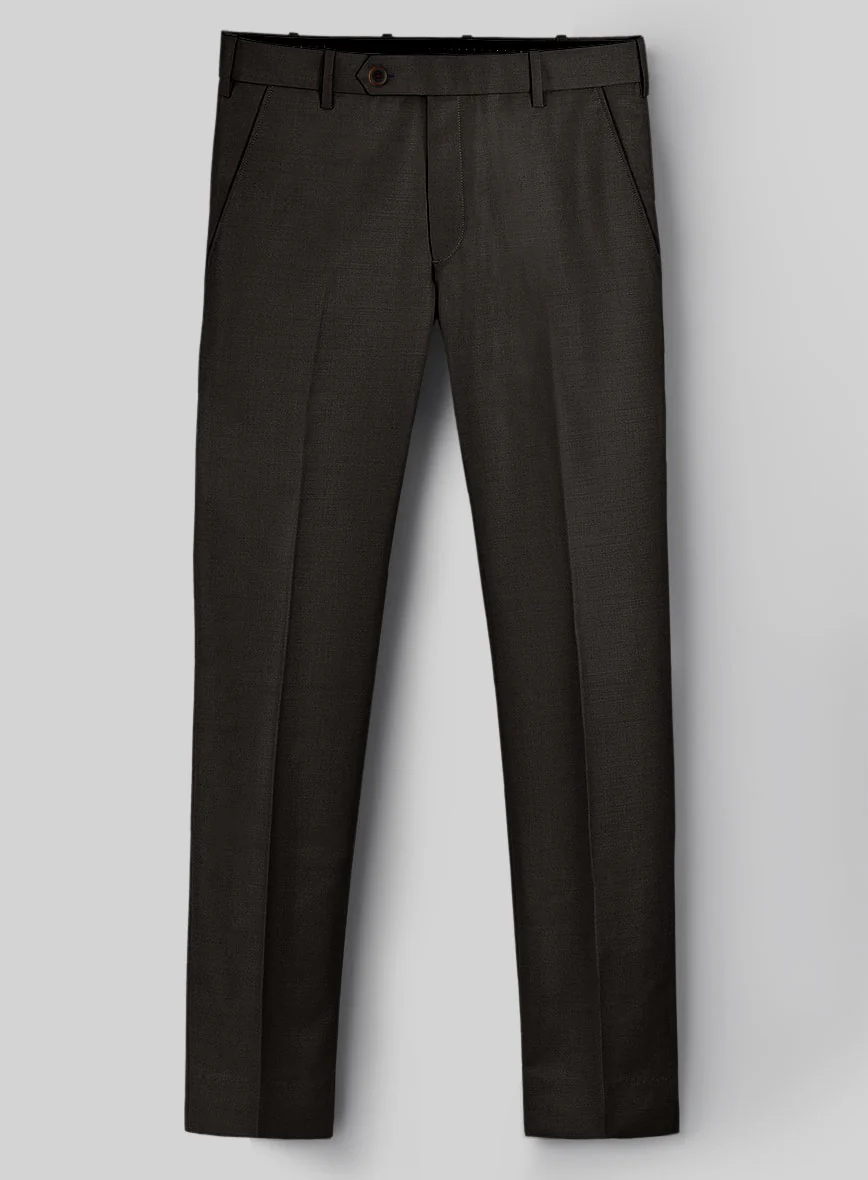 Hardy Minnis Deep Brown Twill Wool Suit - Image 6