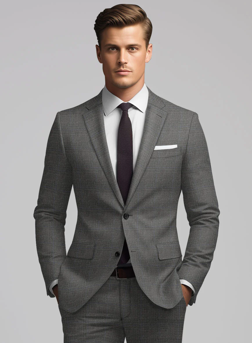 Hardy Minnis Gray Glen Wool Jacket - Image 3