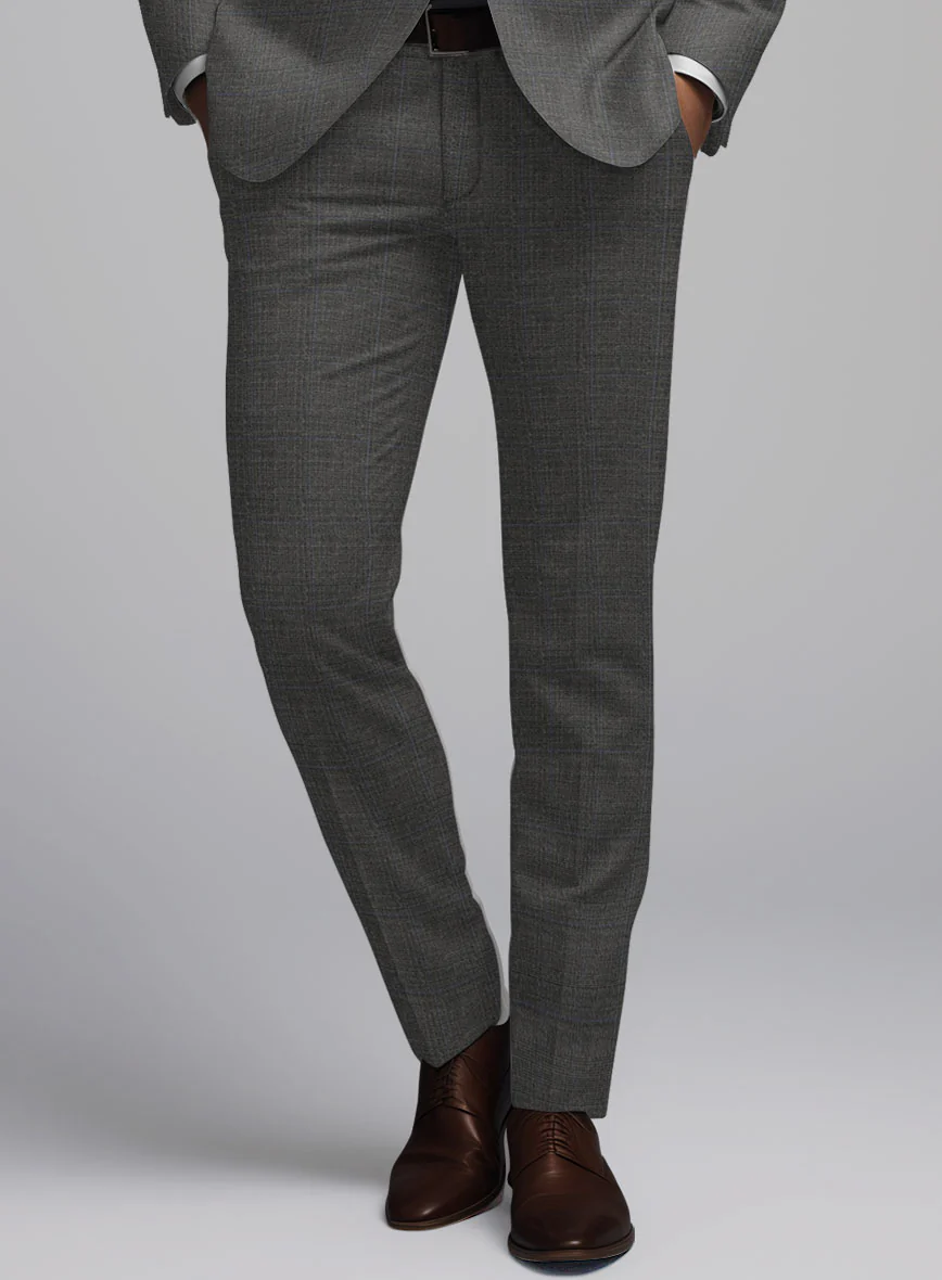 Hardy Minnis Gray Glen Wool Pants - Image 2
