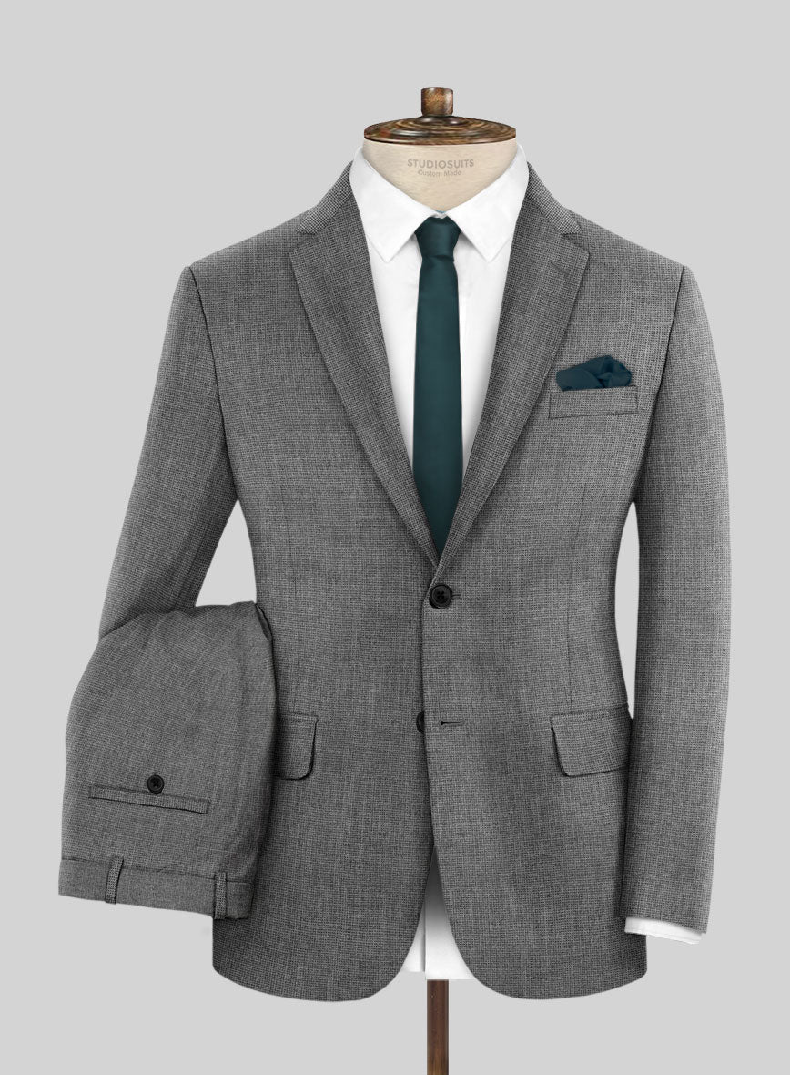 Hardy Minnis Gray Nailhead Wool Suit