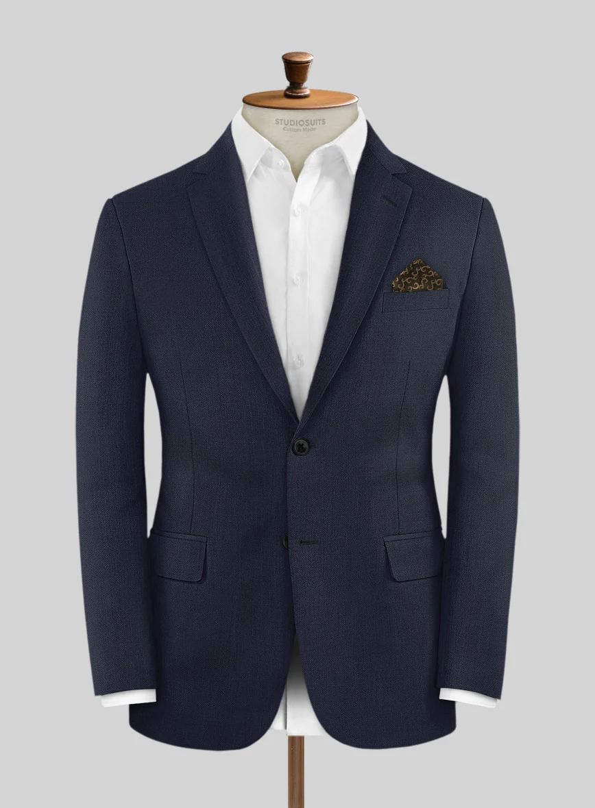 Hardy Minnis Mid Blue Twill Wool Jacket - Image 3