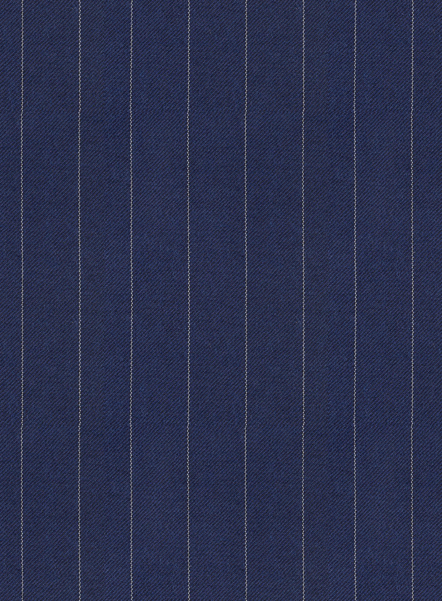 Hardy Minnis Royal Blue Pinstripe Wool Suit - Image 7