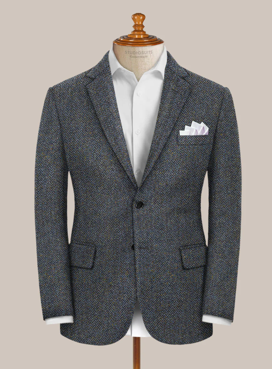 Harris Tweed Barley Blue Jacket