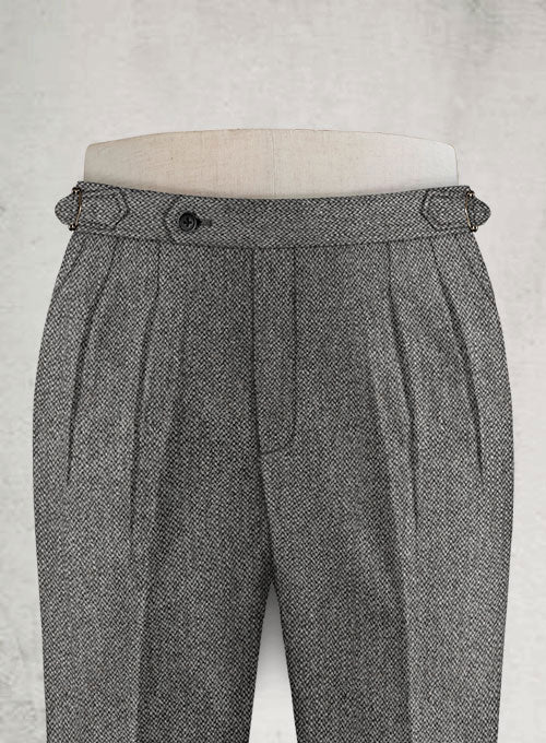 Harris Tweed Barley Gray Highland Trousers - Image 3