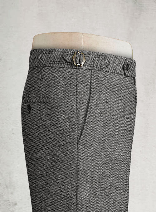 Harris Tweed Barley Gray Highland Trousers - Image 4
