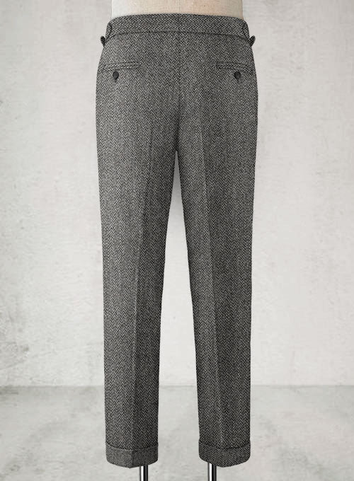 Harris Tweed Barley Gray Highland Trousers - Image 8