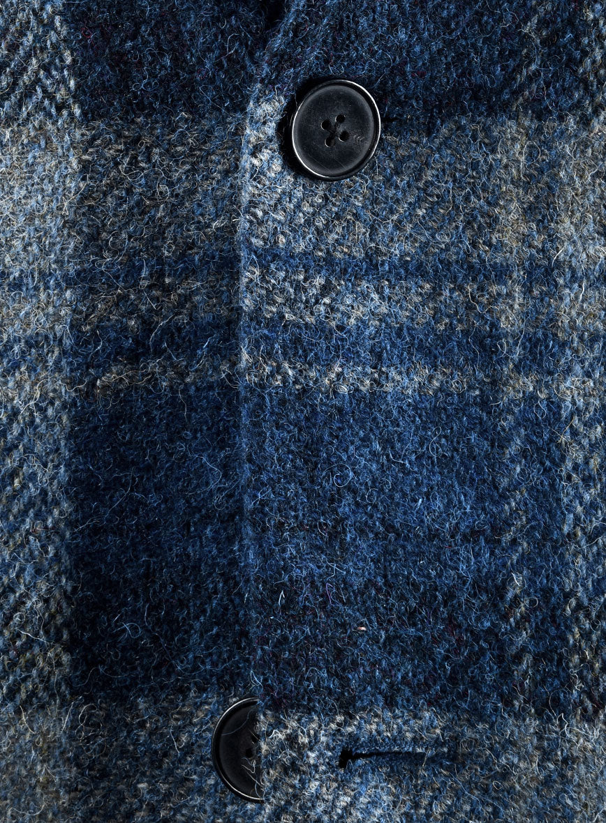 Harris Tweed Blue Tartan Suit - Image 4