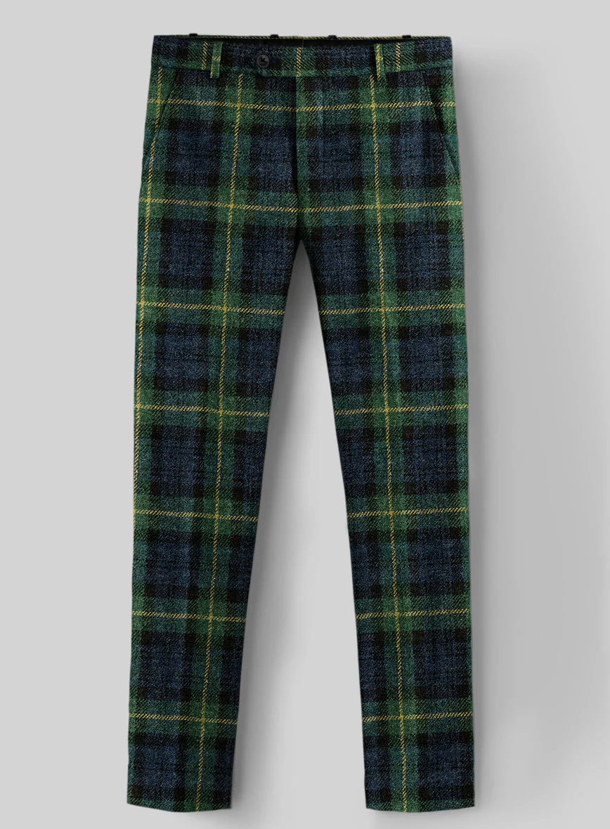Harris Tweed Bluefern Tartan Pants