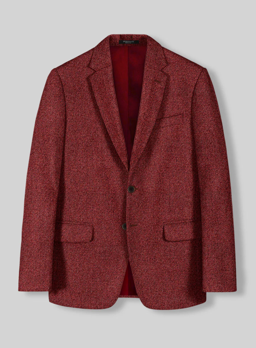 Harris Tweed Brickred Hopsack Suit - Image 3