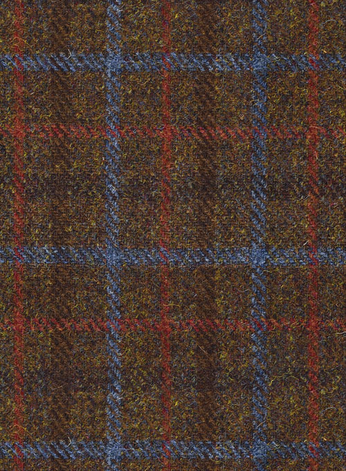 Harris Tweed Brown Checks Suit - Image 5