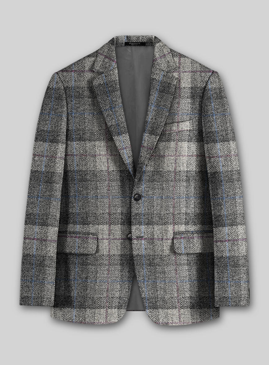 Harris Tweed Classic Gray Tartan Suit - Image 4
