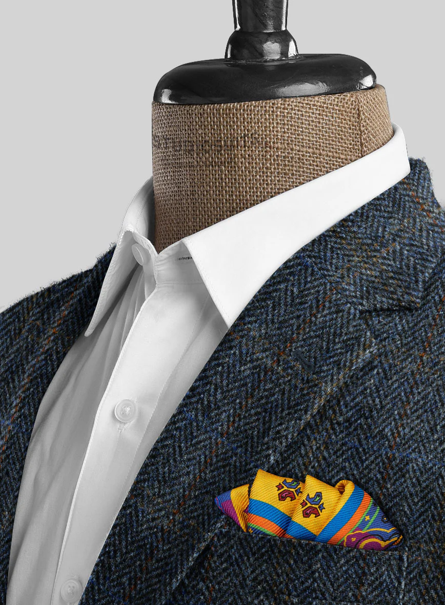 Harris Tweed Country Blue Jacket - Image 2