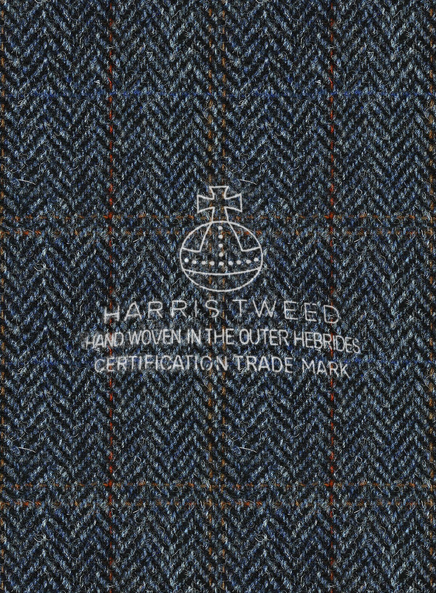 Harris Tweed Country Blue Newsboy Cap - Image 4