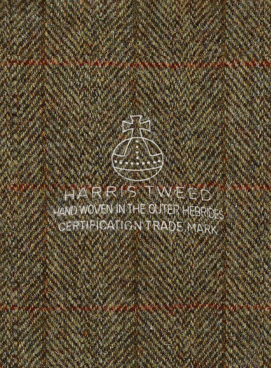 Harris Tweed Country Brown Check Newsboy Cap - Image 5