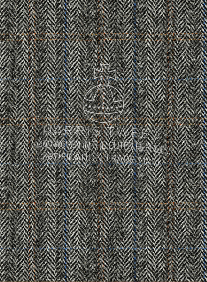 Harris Tweed Country Gray Newsboy Cap - Image 5