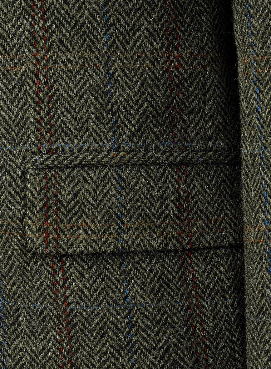Harris Tweed Country Green Jacket - Image 7