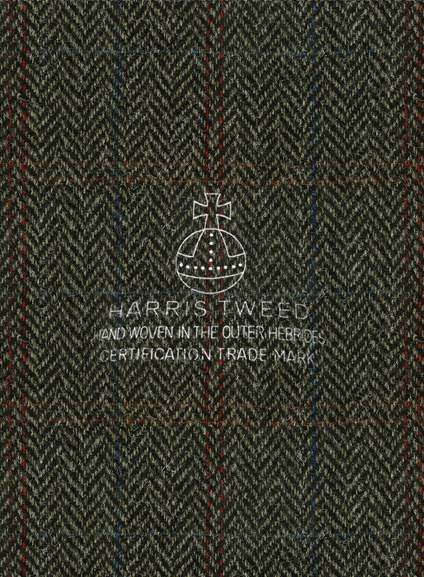 Harris Tweed Country Green Newsboy Cap - Image 5
