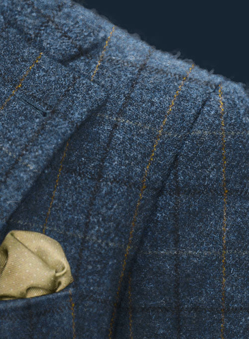 Harris Tweed Gordon Blue Jacket - Image 2