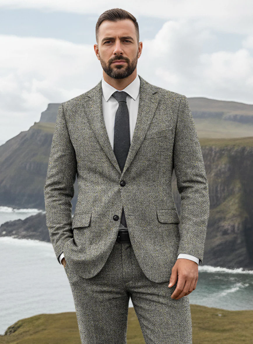 Harris Tweed Graystone Hopsack Suit - Image 3