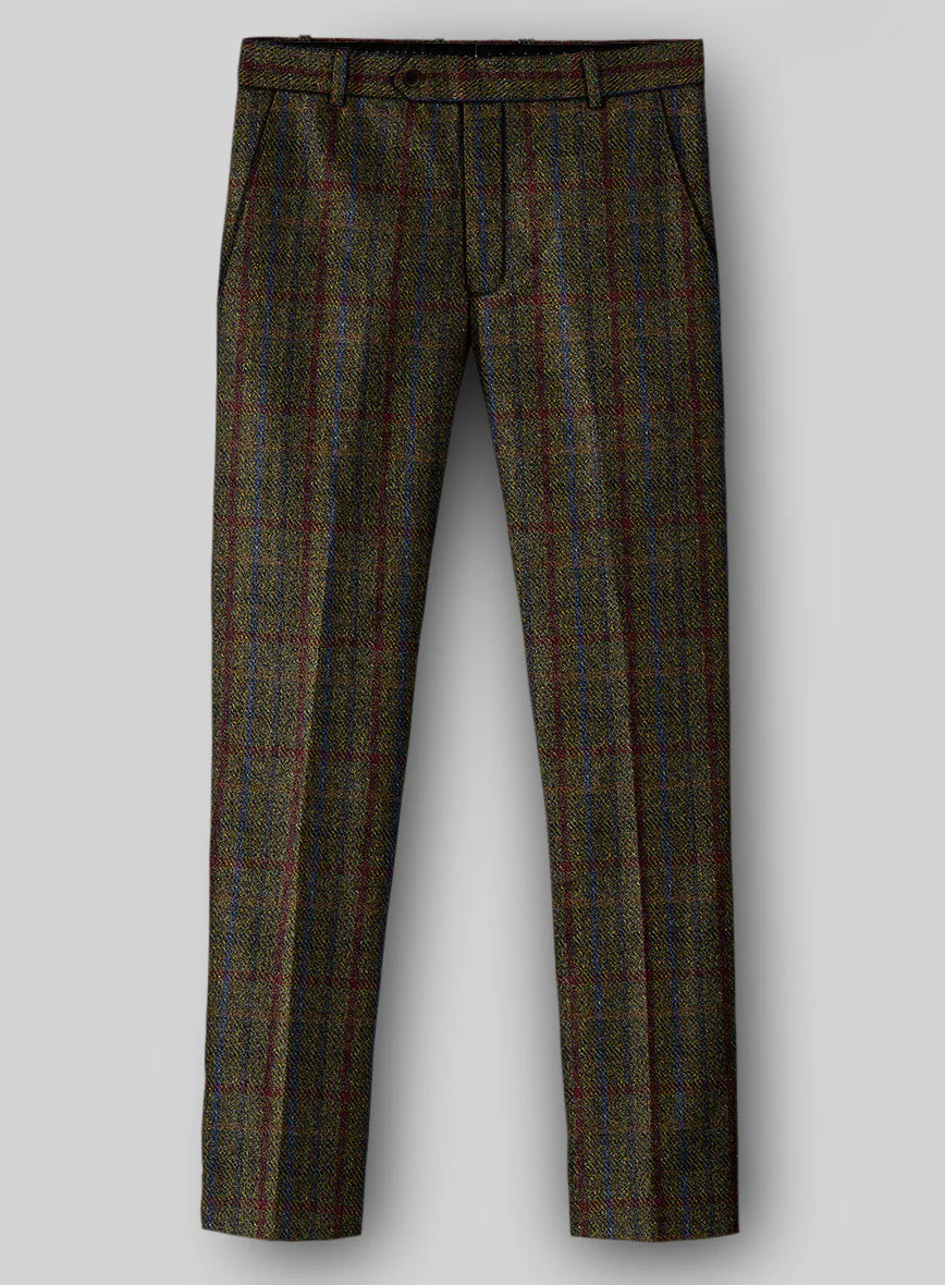 Harris Tweed Green Check Pants