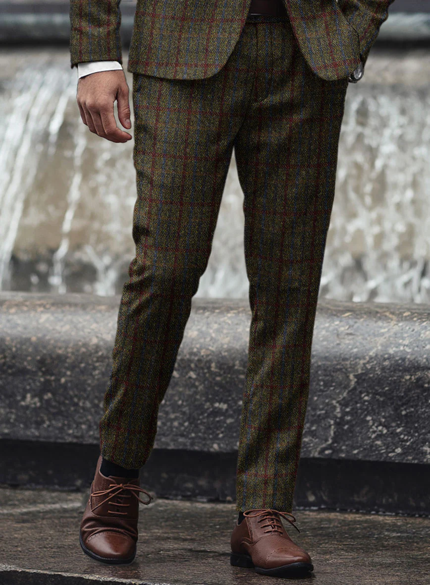 Harris Tweed Green Check Suit - Image 7