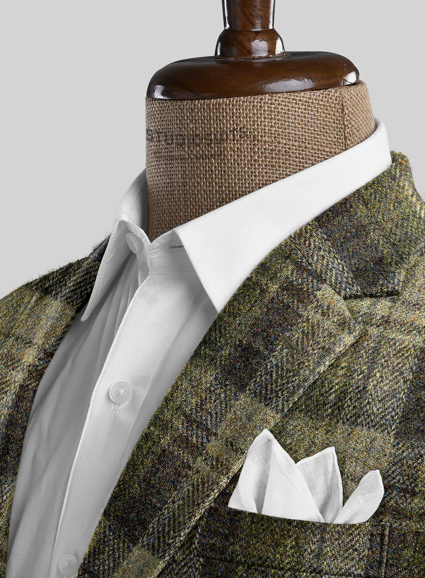 Harris Tweed Green Tartan Suit - Image 2