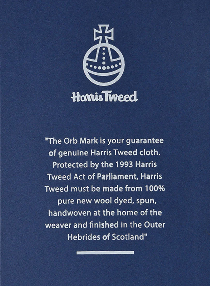Harris Tweed Hebridean Brown Herringbone GQ Overcoat - Image 6