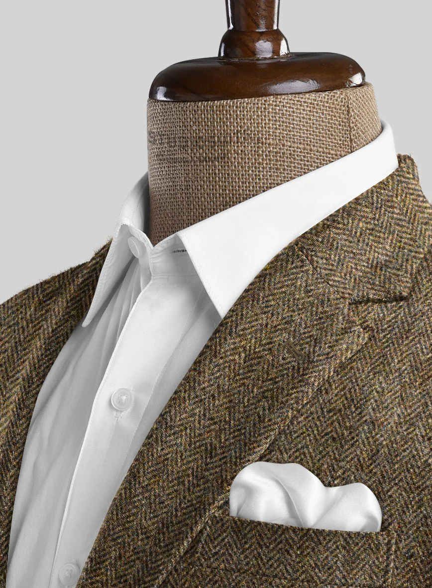 Harris Tweed Hebridean Brown Herringbone Suit - Image 4