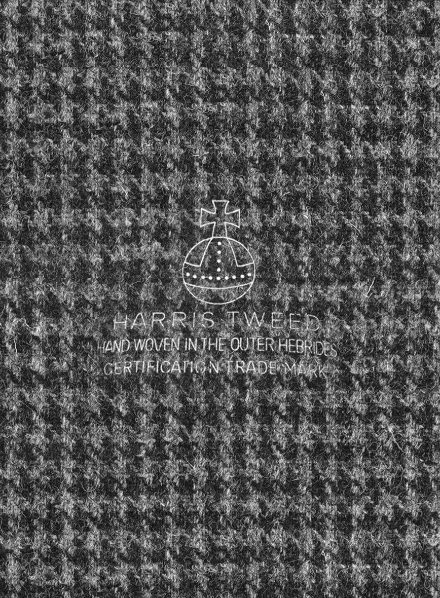 Harris Tweed Houndstooth Dark Gray Pants - Image 2