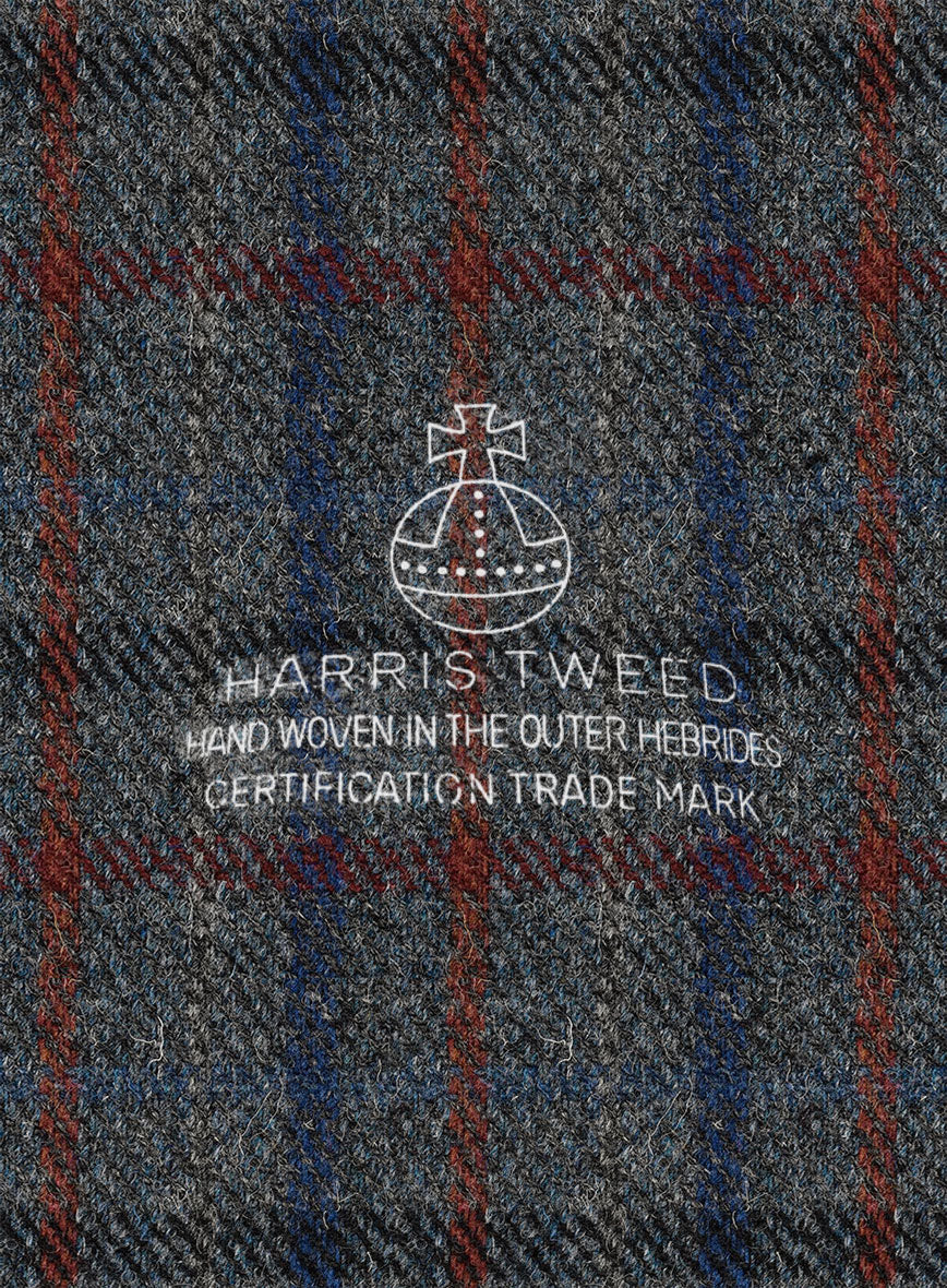 Harris Tweed Ice Blue Check Jacket - Image 4