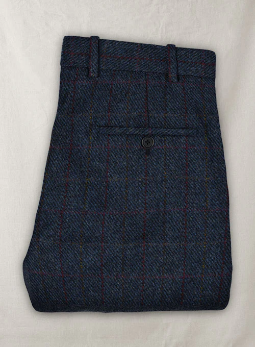 Harris Tweed King Blue Suit - Image 5