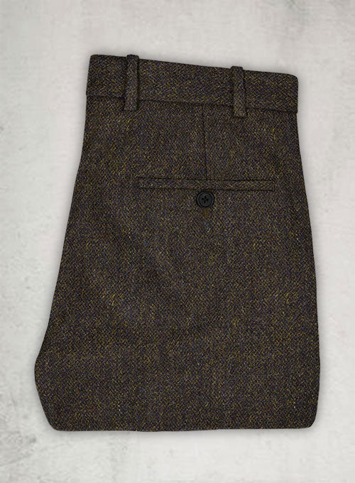 Harris Tweed Melange Brown Pants - Image 2