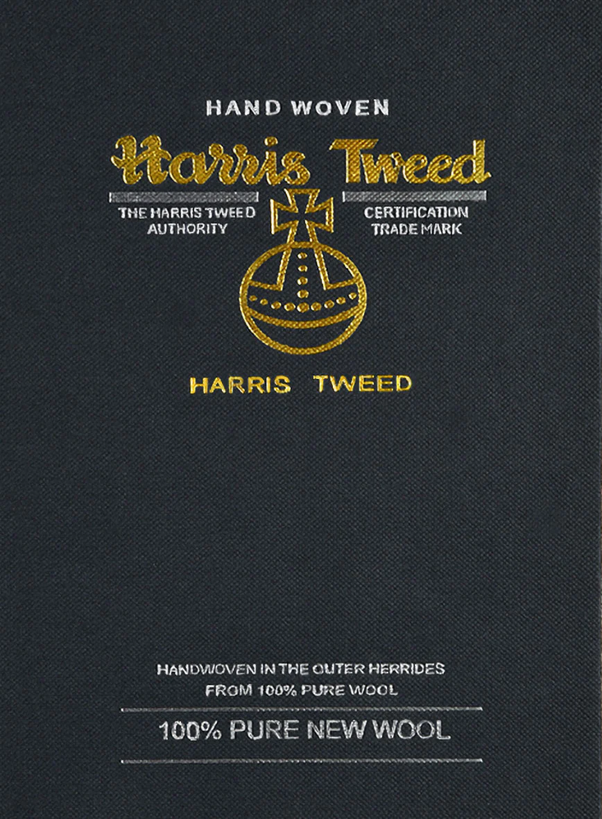 Harris Tweed Navy Speckled Pants - Image 4