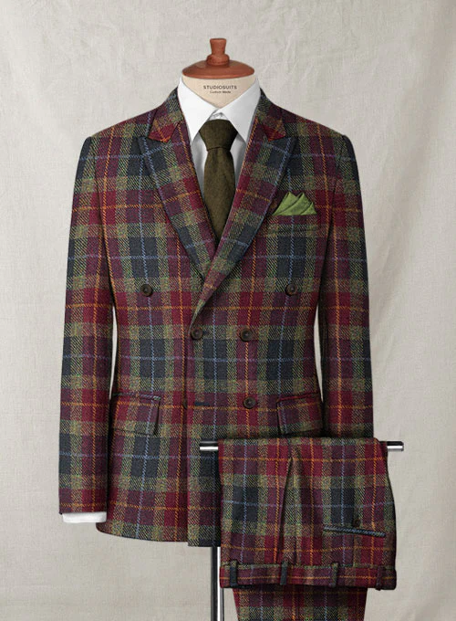 Harris Tweed Oscar Tartan Double Breasted Suit