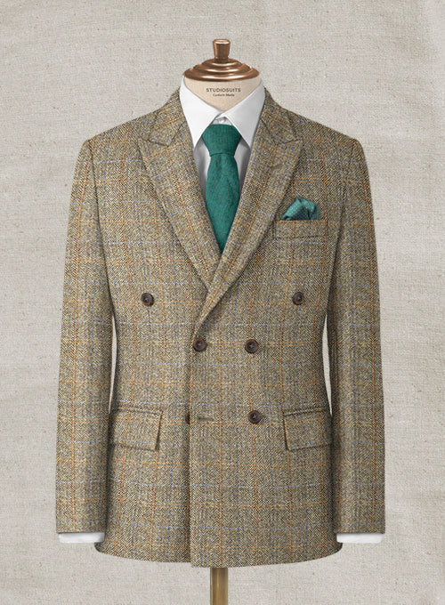 Harris Tweed Ranger Brown Double Breasted Jacket