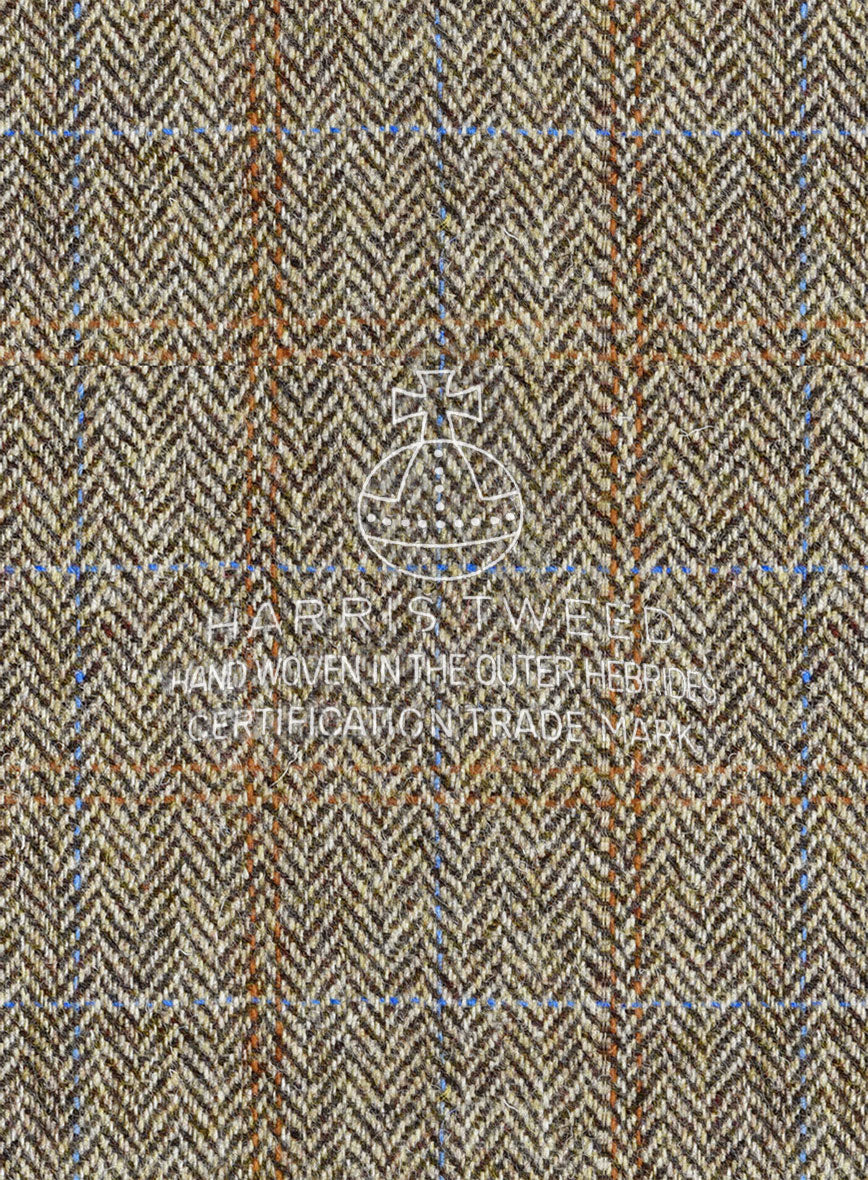 Harris Tweed Ranger Brown Newsboy Cap - Image 5