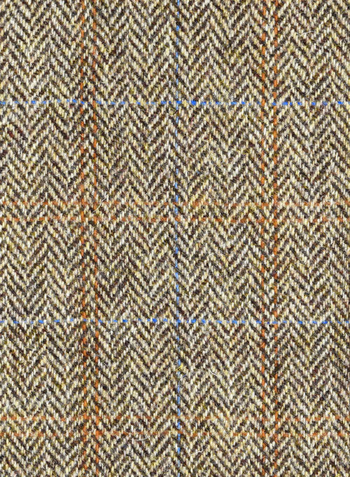 Harris Tweed Ranger Brown Pea Coat - Image 3