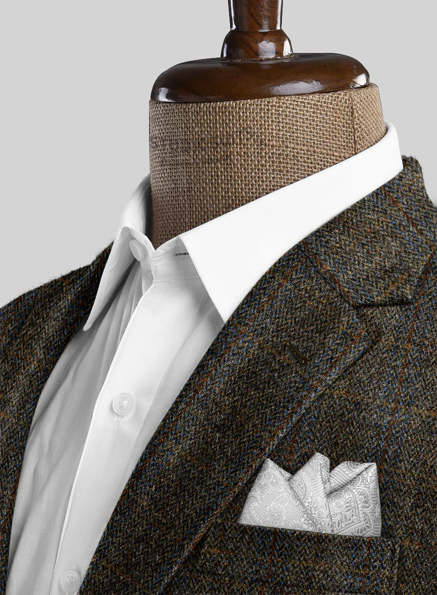 Harris Tweed Ranger Gray Blue Jacket - Image 3