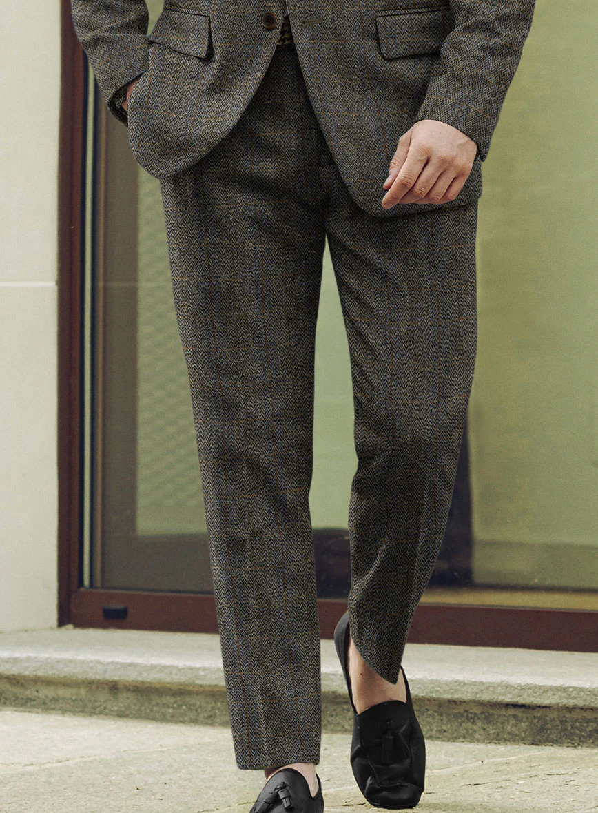 Harris Tweed Ranger Gray Blue Suit - Image 7