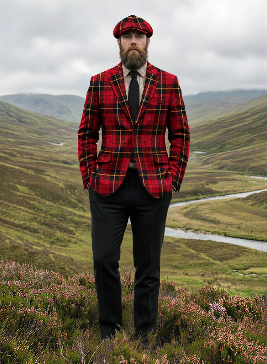 Harris Tweed Redcrest Tartan Jacket - Image 3