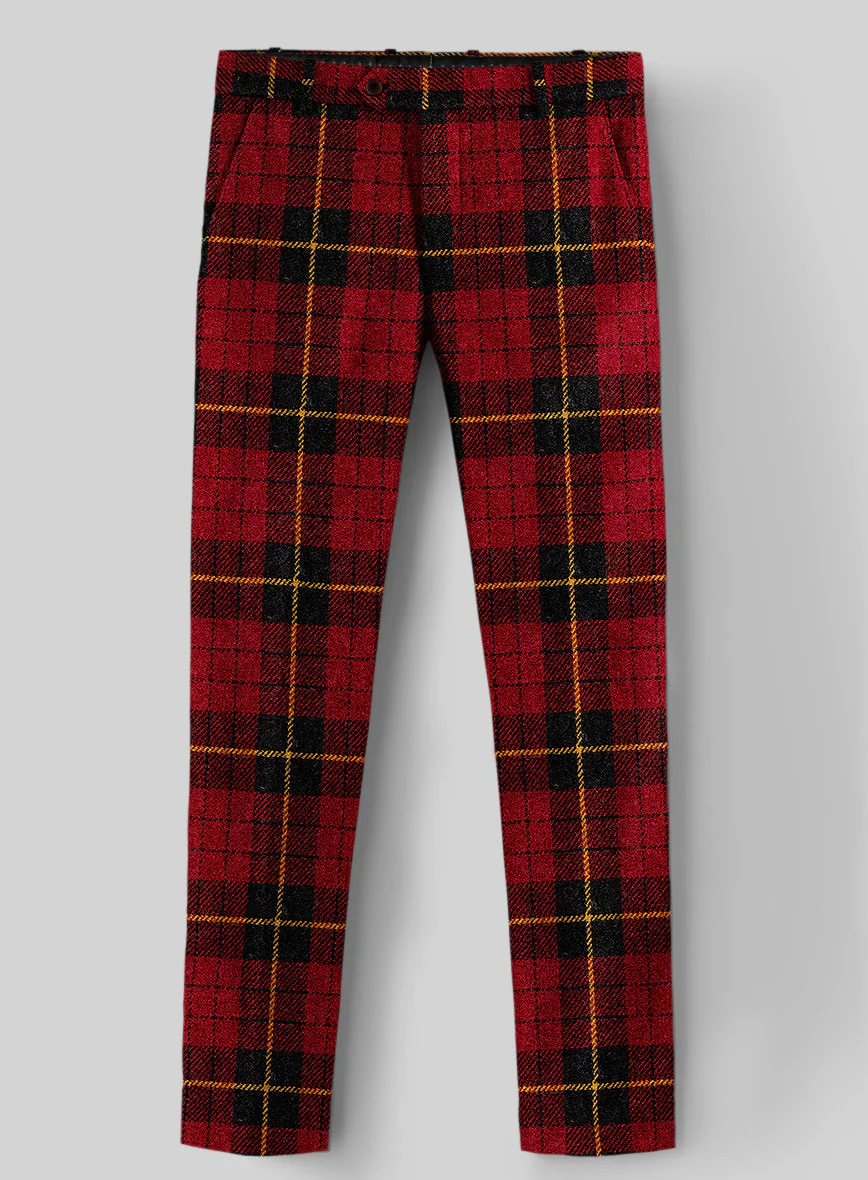 Harris Tweed Redcrest Tartan Pants