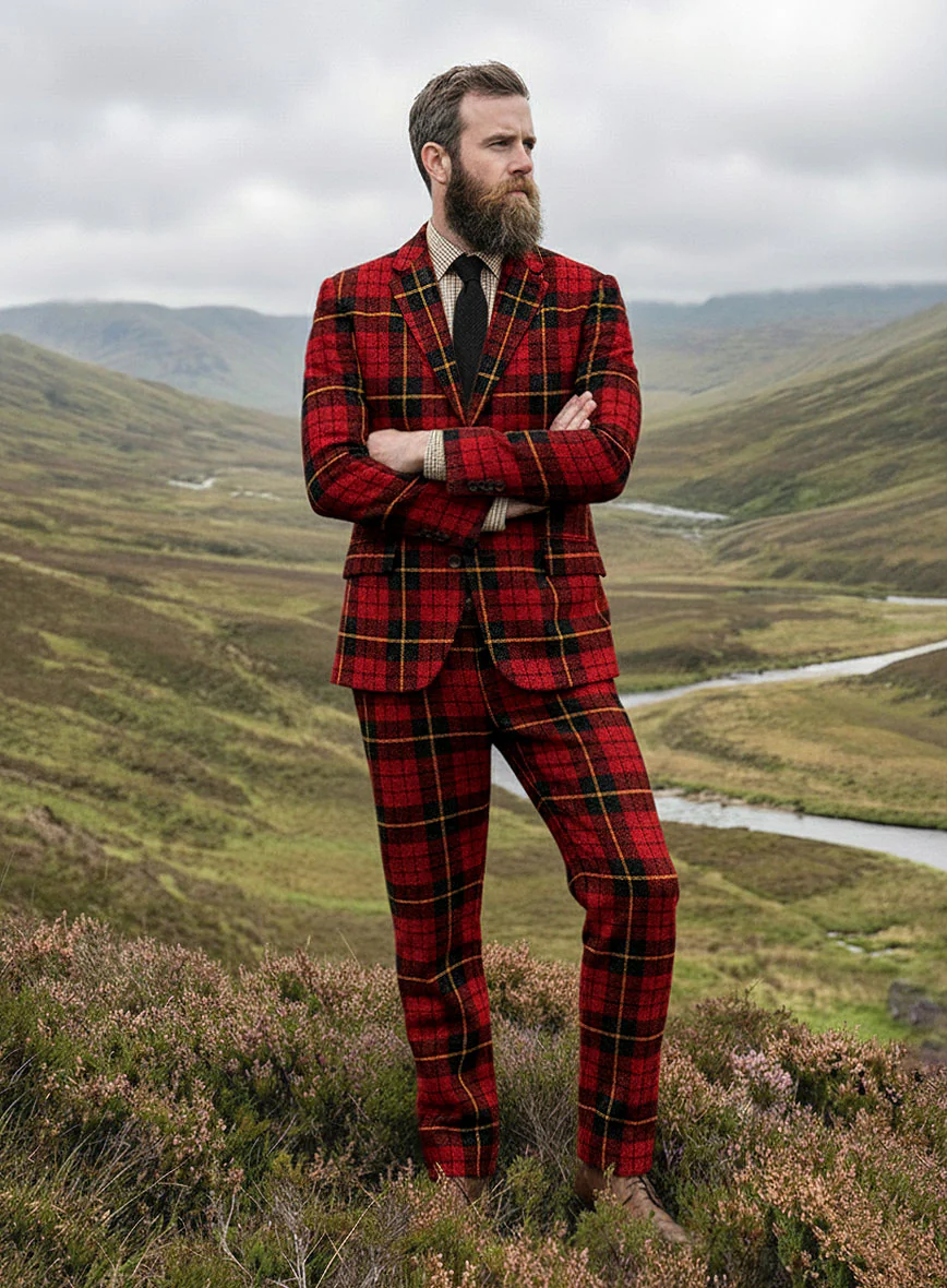 Harris Tweed Redcrest Tartan Suit